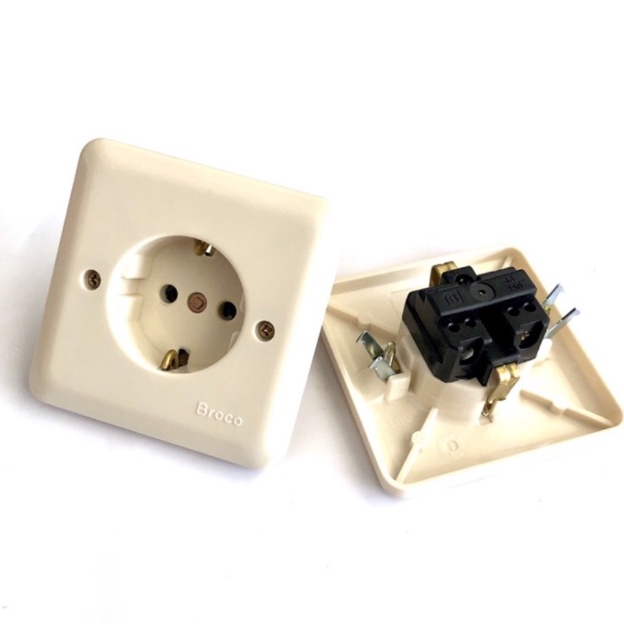 Stop Kontak Broco 5511U Inbow - IB Stop Broco Warna Cream - Stop Kontak Broco Tanam