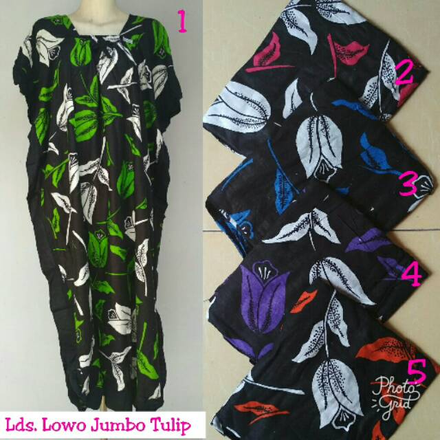 Longdress jumbo batik pekalongan / daster lowo / baju hamil / daster jumbo