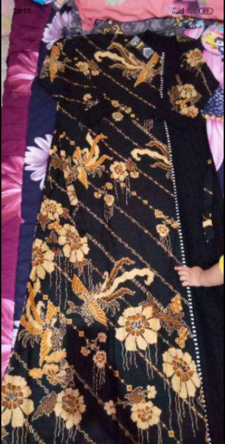 Gamis Batik Manggar, Padi,sekar,cantik,kubis,kipas,daun,kupu