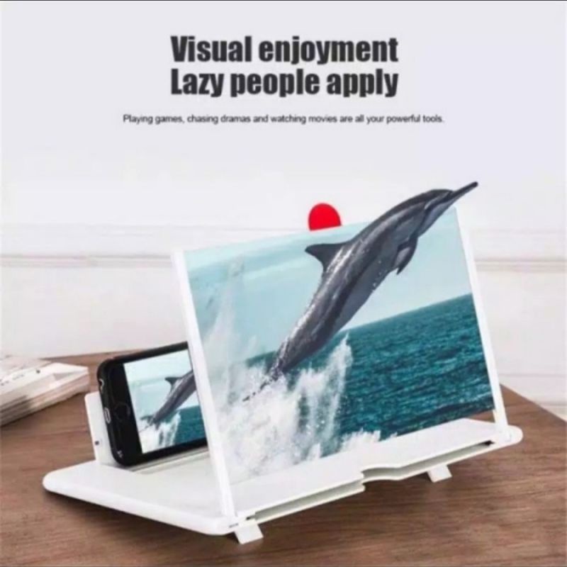 Kaca Pembesar Proyeksi Layar HP Smartphone 3D Portable Enlarged Screen