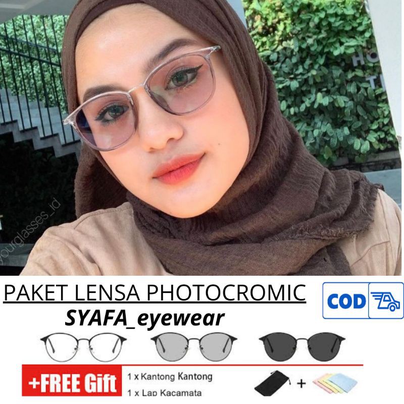 kacamata photocromic wanita/kacamata photocromic pria/kacamata