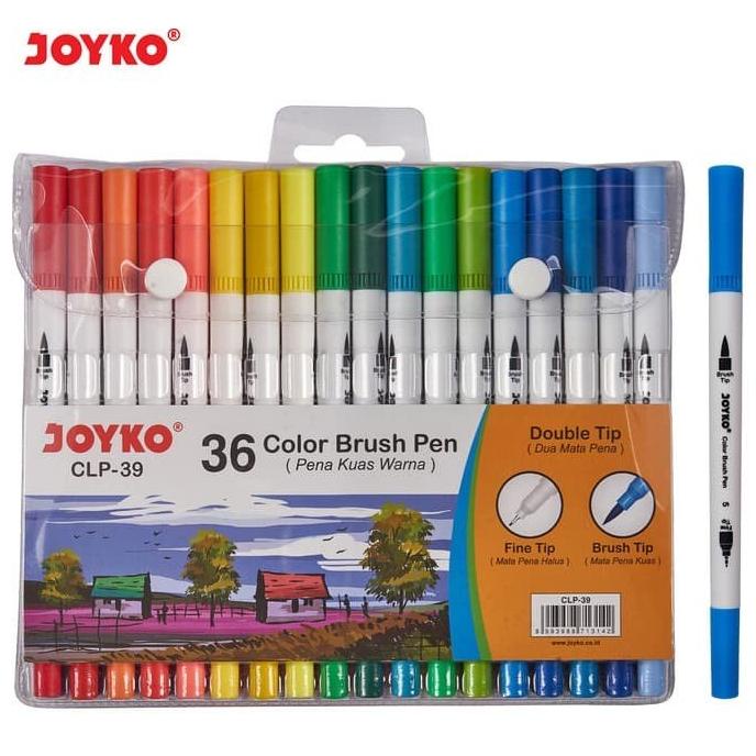 

(BISA COD) Color Brush Pen Pena Kuas Warna Joyko CLP-39 36 Warna Color LIMITED EDITION Kode 1169
