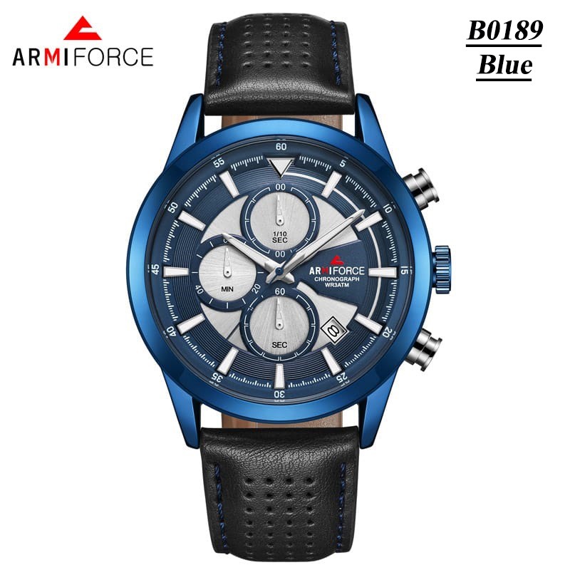 Jam Tangan Pria/Cowo ArmiForce Original Kulit - Kode B0189