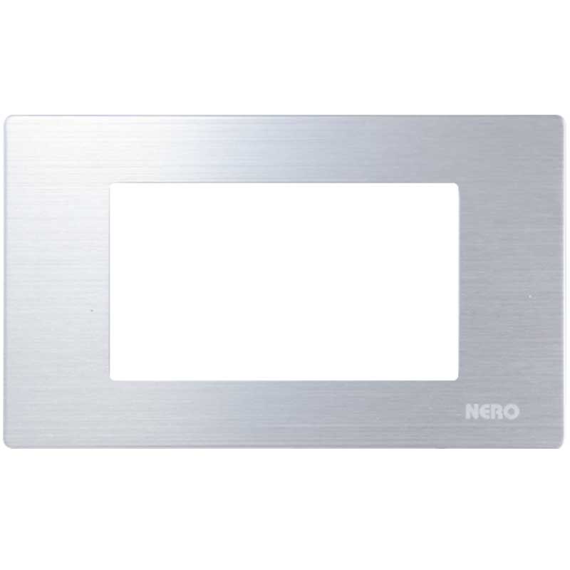 TITANIUM 118 T10208-Silver 1 Device Blank Plate 1 Gang NERO