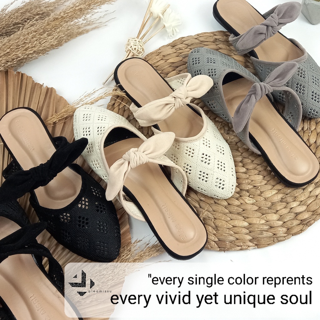 VNL Marleen Mules | Sepatu Wanita | Sepatu Flatshoes | Flatshoes Casual | Mules
