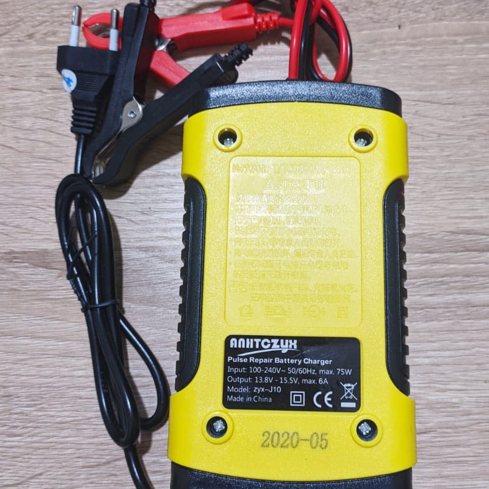 Cas Aki Mobil Motor 12V 6A Repair Aki Full Automatic-Charger Aki Intelligent Automatic