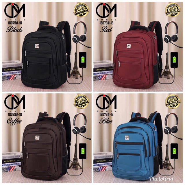 Tas pria tas ransel tas punggung Omnia 18079#18