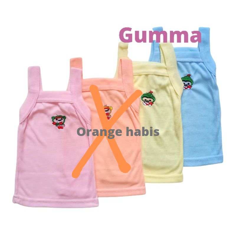 KAOS DALAM ANAK 0 - 6 TAHUN ~ MOTIF BORDIR ~ WARNA SOFT ~ singlet anak ~ singlet yukensi enji ~ kaos