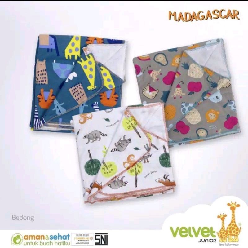Bedongan velvet junior//bedongan bayi