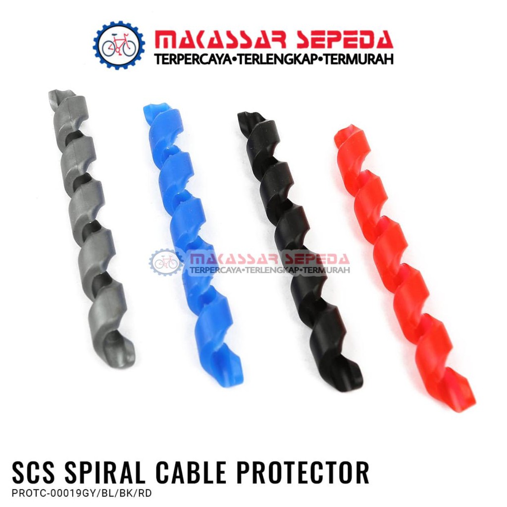 CABLE PROTECTOR SEPEDA SCS SPIRAL PROTC-00019GY/BL/BK/RD