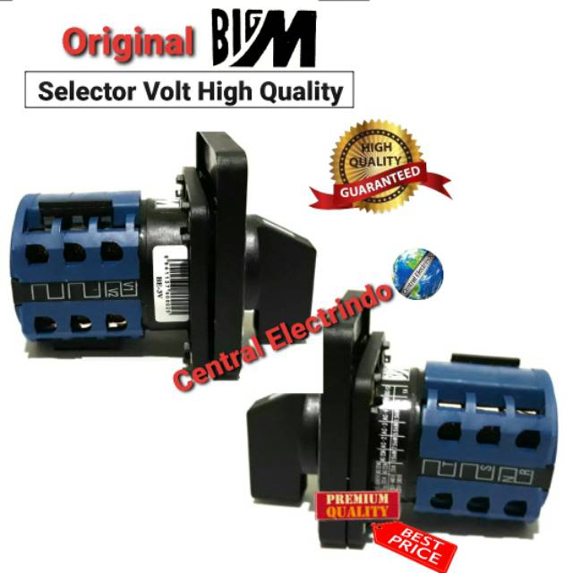 Selector Switch Selector Volt BigM BE-3V 3P 7 Posisi 20A/660V.