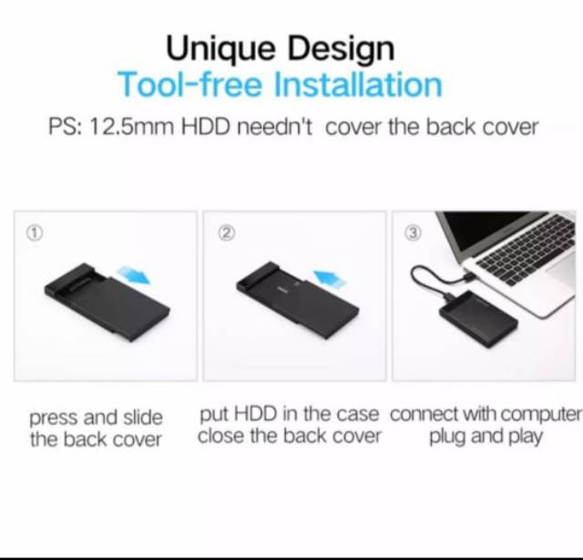 Ugreen Case Enclosure Hdd Hardisk External 2.5 inch Sata Usb 3.0 Original