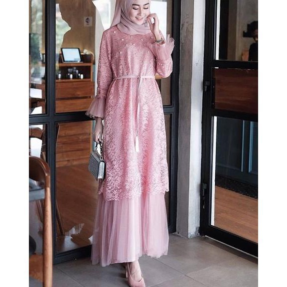 humaira dress / gamis brukat JUMBO