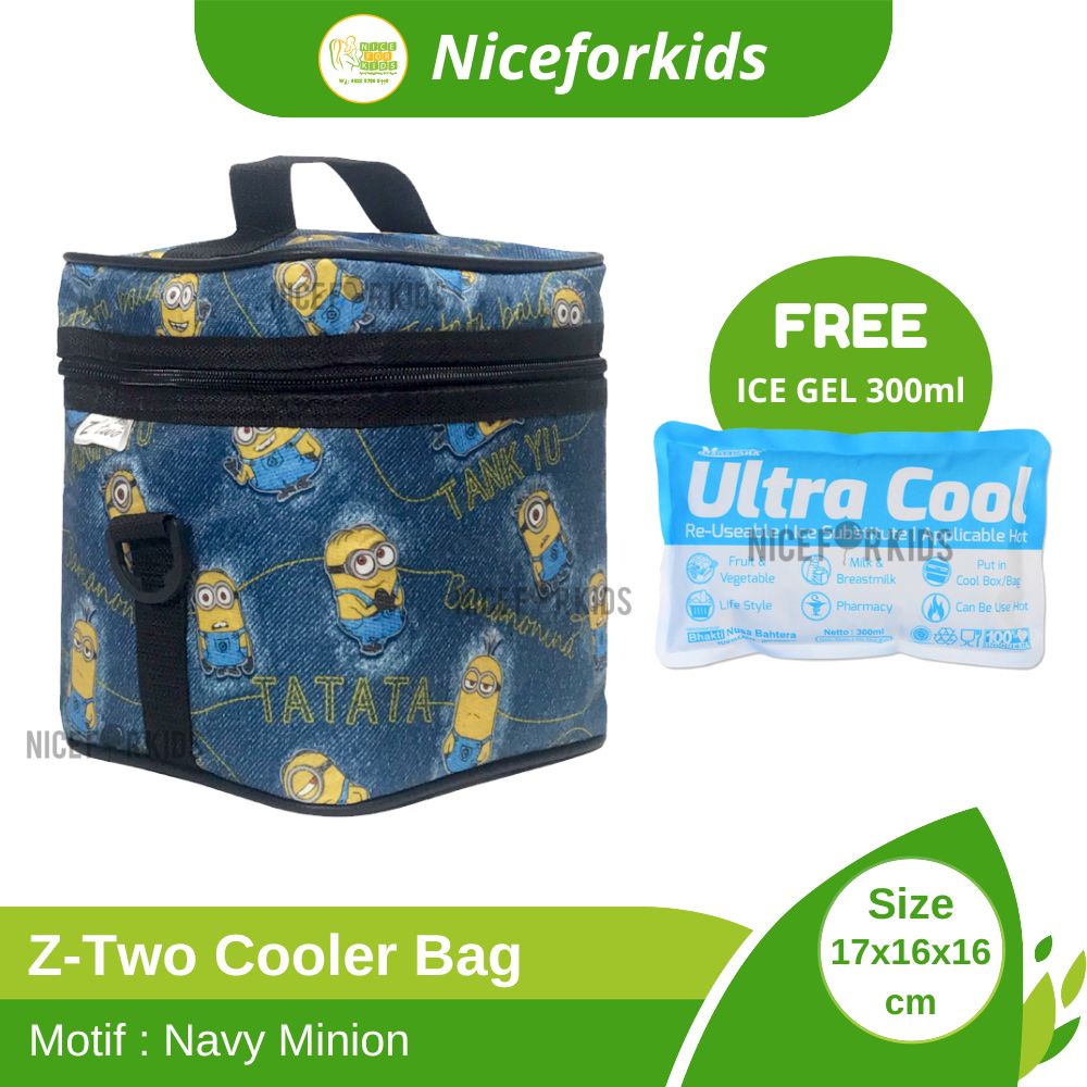 cooler bag Z-TWO Tas Pendingin ASI Free Ultra Cool Ice Gel Sachet / Cool Bag Penyimpan ASI