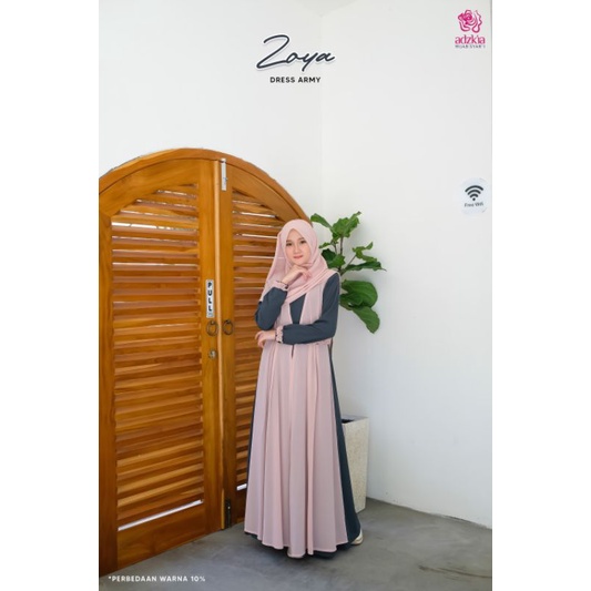 ZOYA DRESS ARMY By ADZKIA HIJAB