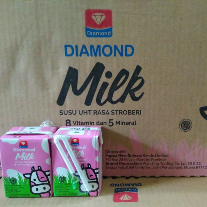 

fe20011vv Uht Diamond 125Ml Coklat Dan Stroberi - Cokelat Xa201As