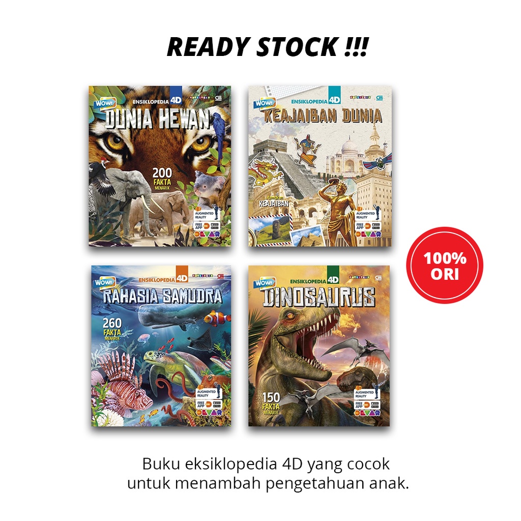 ENSIKLOPEDIA 4D - Keajaiban Dunia/Rahasia Samudra/Dinosaurus/Dunia Hewan