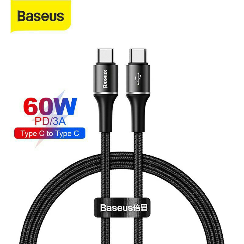 Kabel Data Type-C To Type-C Baseus Halo Data Cable PD 2.0 60W