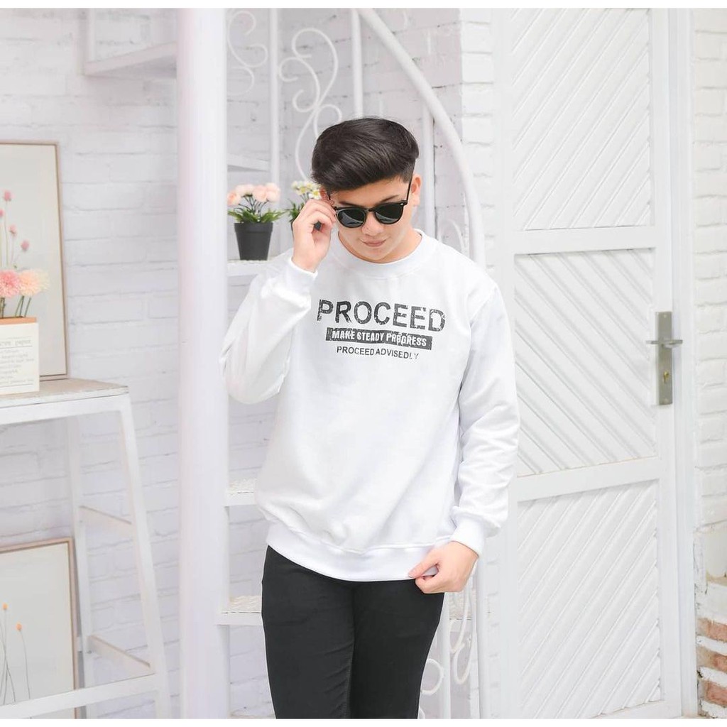 proceed sweater crewneck terbaru wanita pria uptodate