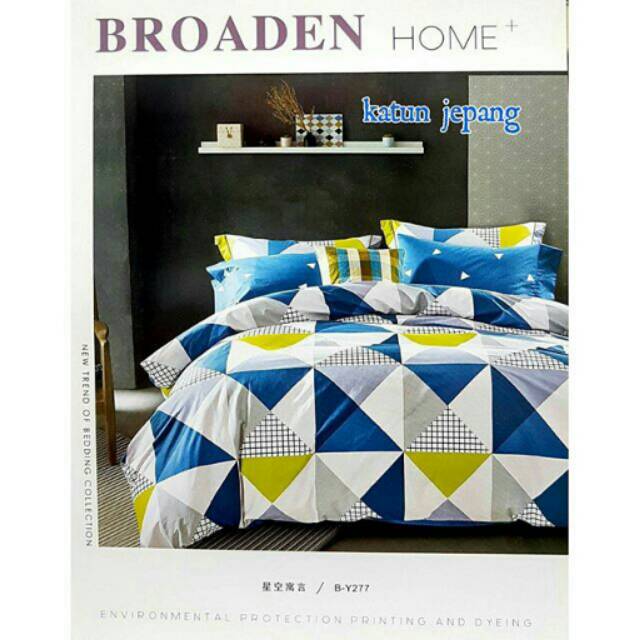 Sprei katun satin jepang abstrak