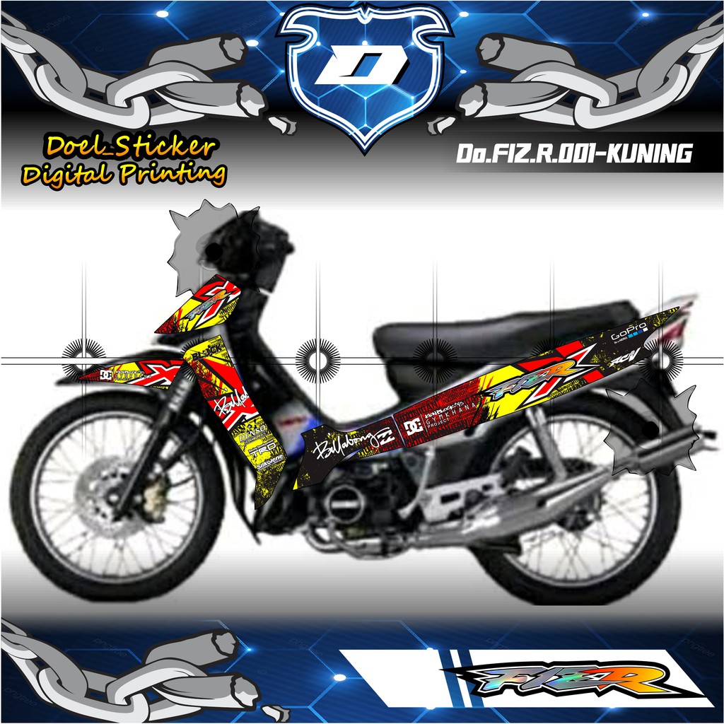 STRIPING VARIASI FIZ R - Sticker Striping Variasi List YAMAHA FIZ R 001