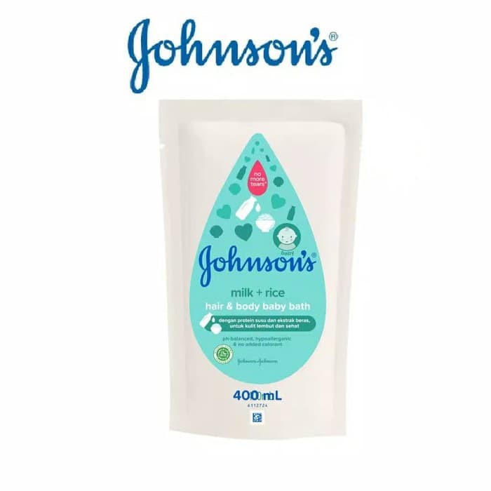 JOHNSONS BABY MILK BATH REFILL 400ML / SABUN BAYI