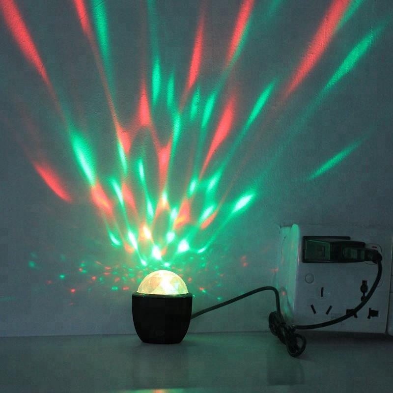 AGM Lampu Disco LED Mini Crystal Magic Ball Light USB