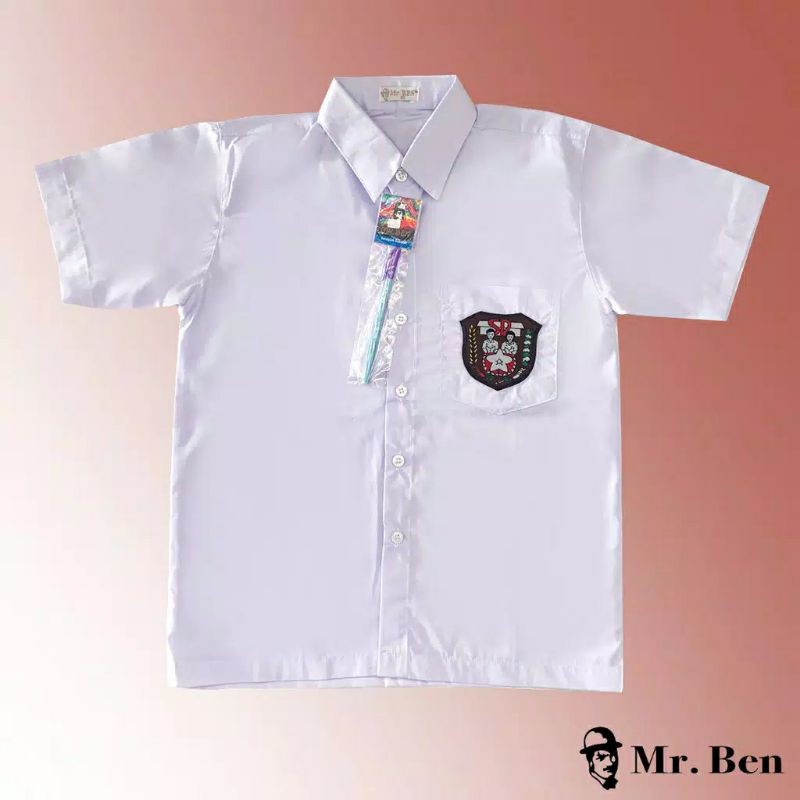 SERAGAM SEKOLAH MR.BEN KEMEJA SD PUTIH PENDEK