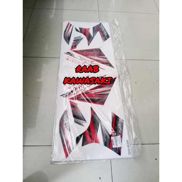 STIKER SET NINJA 150 SS MERAH ORIGINAL KAWASAKI