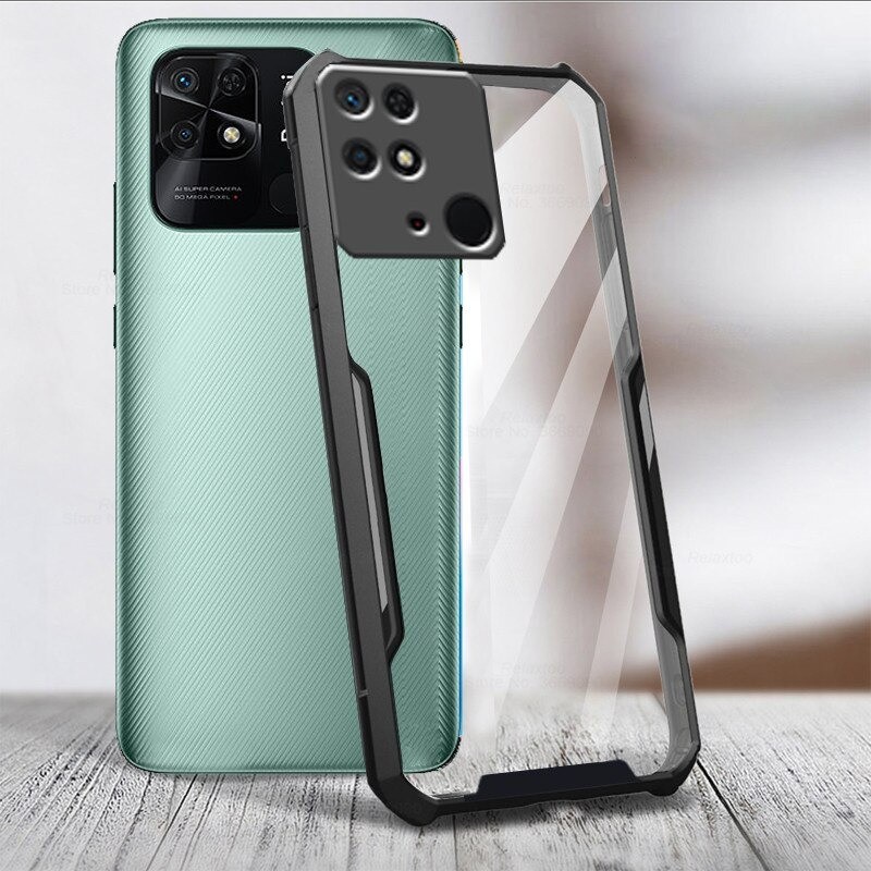 Hard Case Redmi 10c Case Fusion Armor Transparant Casing Handphone