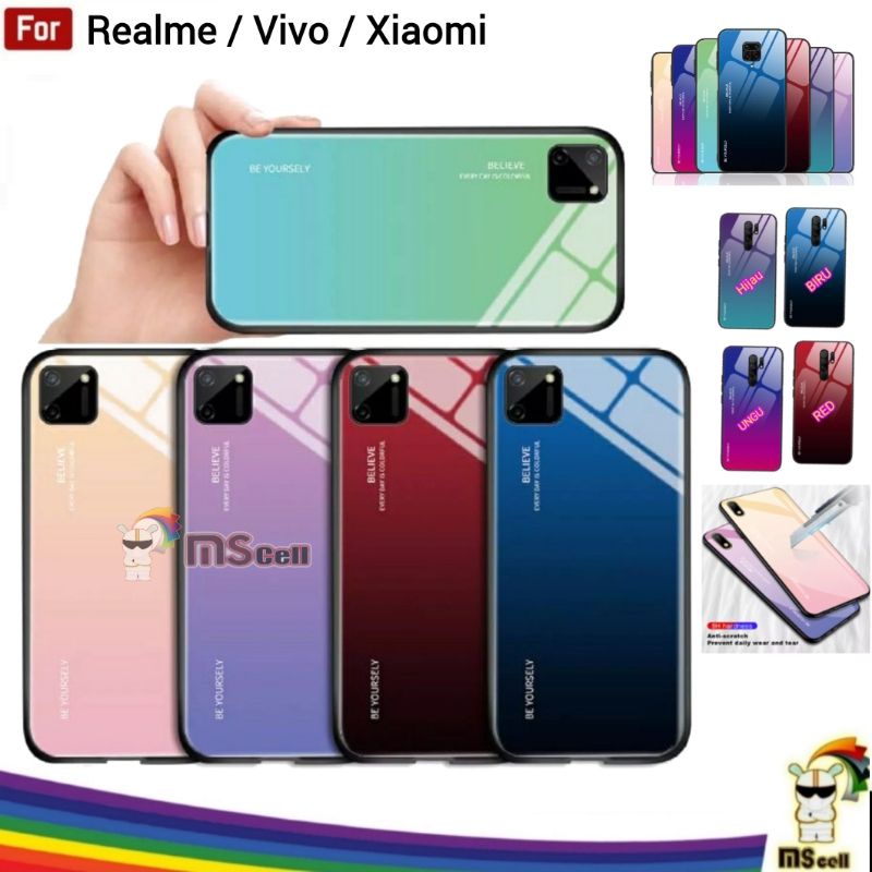 Case Xiaomi Redmi 6 Pro 7A 8A 9T Note 8 Pro X2 K30 X3 Pro nFc Y12 Y15 Realme 5 5s - Casing Hard Temp