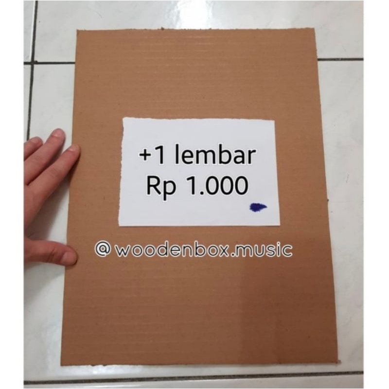 

Packing tambahan kardus +1 lembar, lebih tebal aman