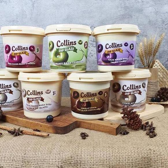 

DYK READY STOCK !!! COLLINS DIP GLAZE 1 KG ( TARO / MILK / DARK CHOCO / MATCHA / STRAWBERRY / TIRAMI