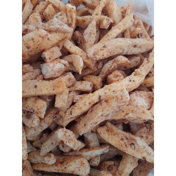 

Kerupuk Basreng Stick (Bakso Goreng) Pedas daun jeruk 50g