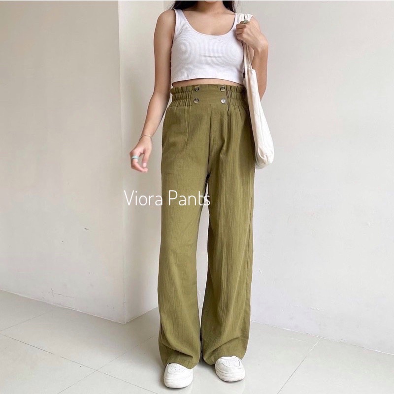 VIORA PANTS / KULOT CRINKLE K4