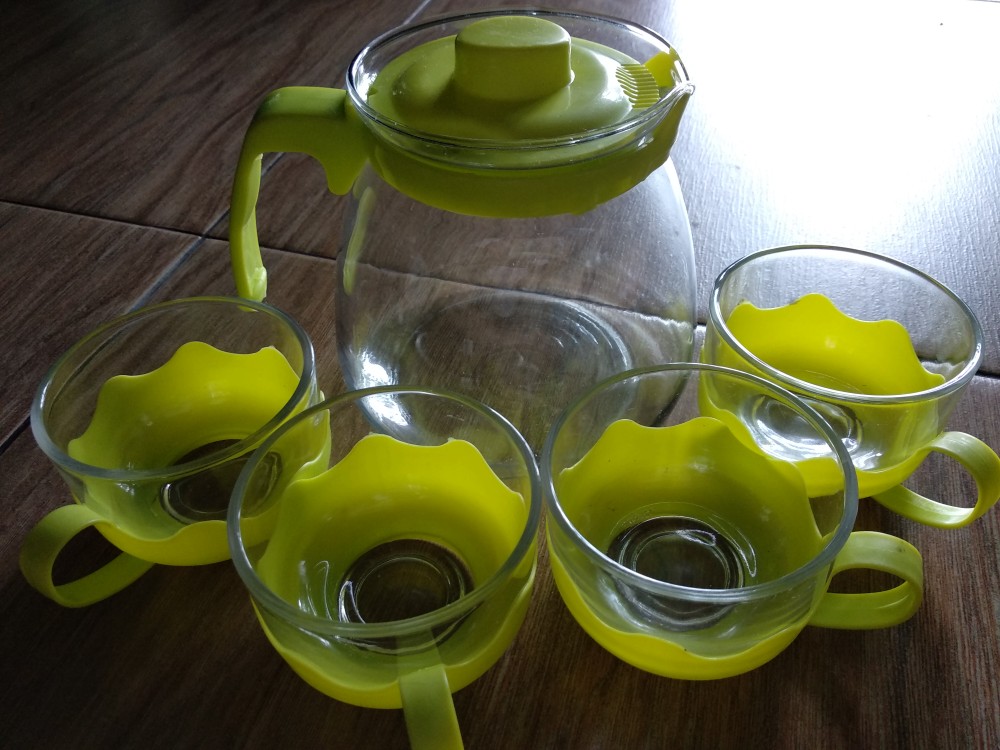 Teapot Sun Glasses Set Motif Bunga / Teapot Polos / Teapot Sarangan