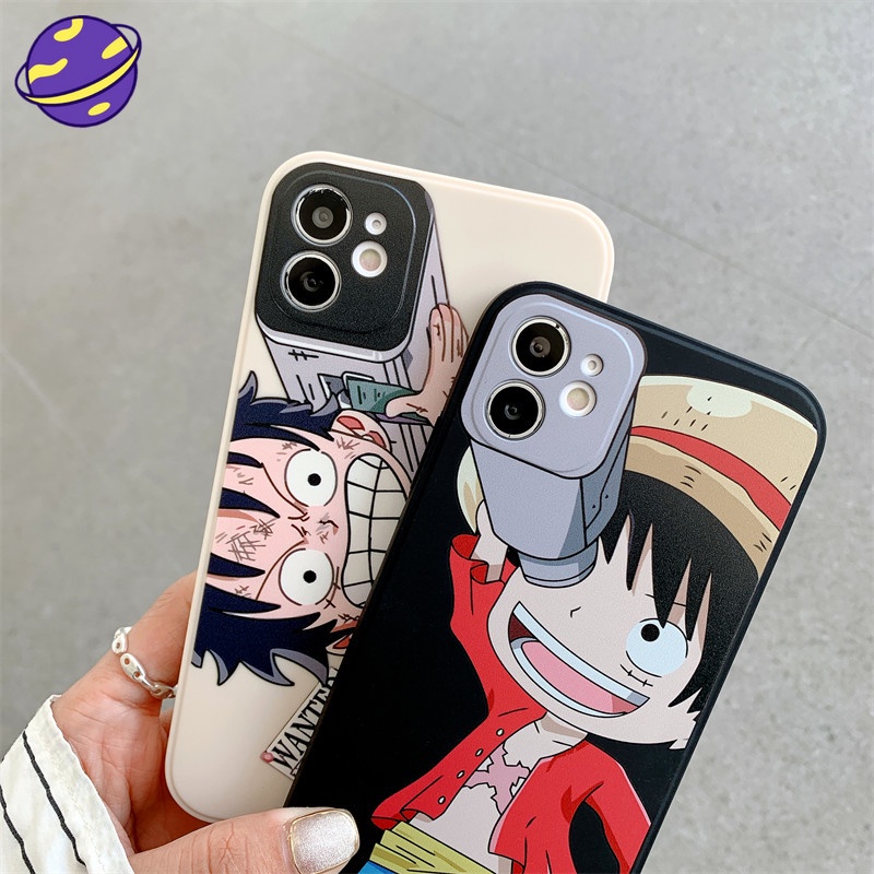 One Piece Luffy Mobile Phone Case Popular Style for IPhone 6 6s 7 8 Plus X Xs 11 12 Pro Max Personalized Lens Protection Cover