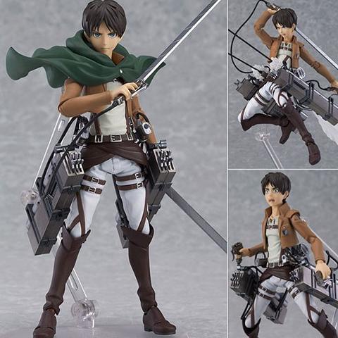 Action Figure Attack On Titan Pvc Figma Eren Jaeger Terbaru