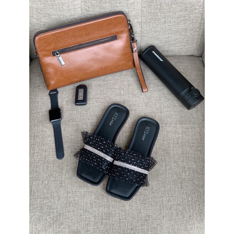 GJAZ SANDALS LACY LUX IMPORT BRAND HYS / BALANCE-Black