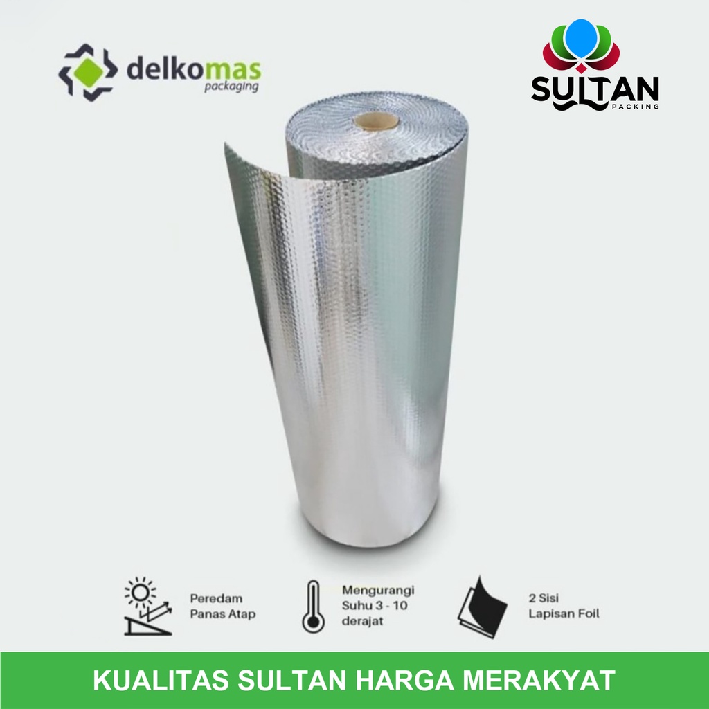 

PLASTIK BUBBLE ALUMUNIUM FOIL DKM+ (120CM X 25M)
