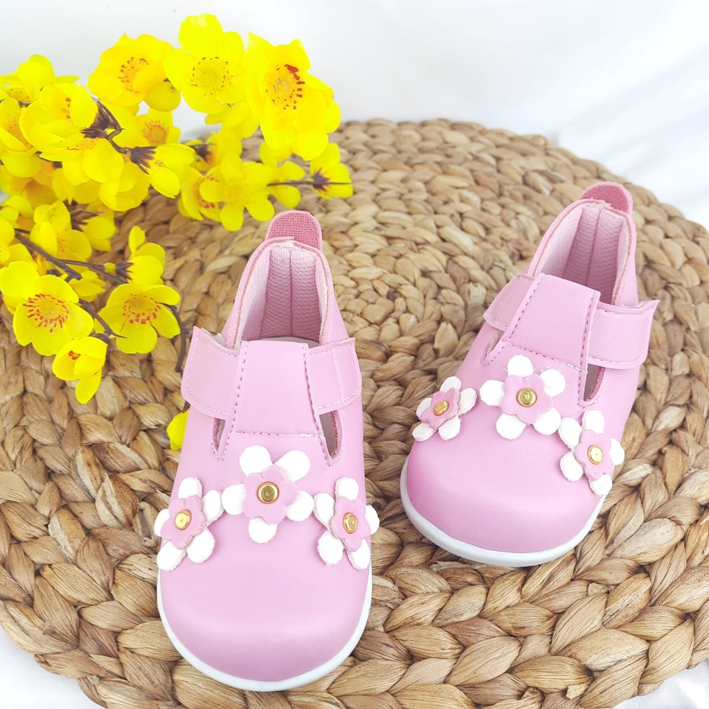 mandirishoesstore-SEPATU ANAK PEREMPUAN BUNGA KECIL 1 2 3 TAHUN FAY20