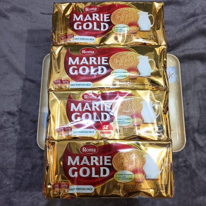 

PAKET HEMAT - 4X BISKUIT ROMA MARIE GOLD 240 GR - FAMILY PACK BUNDLE