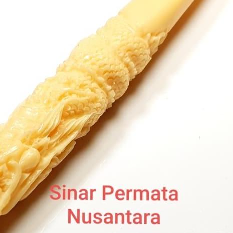 ✳ Pipa Cangklong Tulang Kerbau Ukir Naga ✻