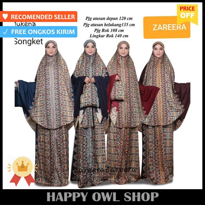MUKENA SONGKET/RUKUH/TELEKUNG RAYON/BATIK/MUKENA SARI INDIA/PRAYER SET | HAPPY OWL SHOP