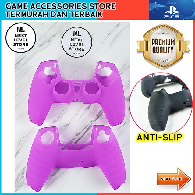 PS 5 Joystick Silicone Case Thumb Grip PS5 Controller Premium - Ungu