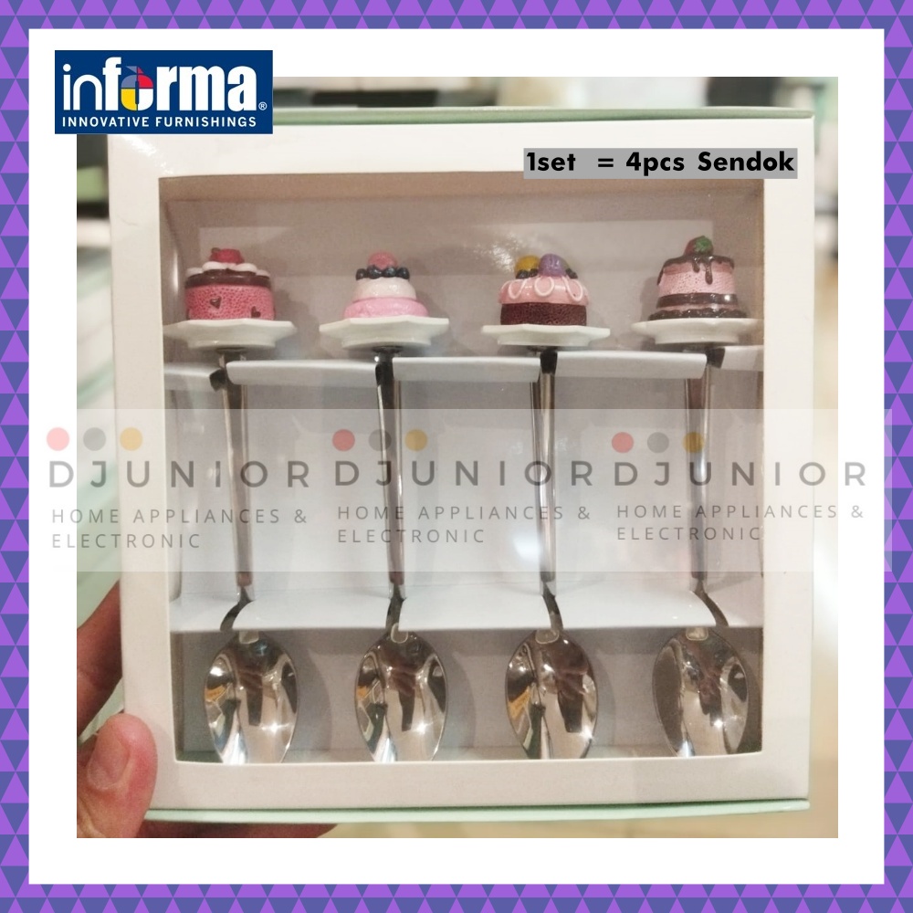 INFORMA - SENDOK GARPU KUE TEH PUDING / SPOON FORK TEA CAKE