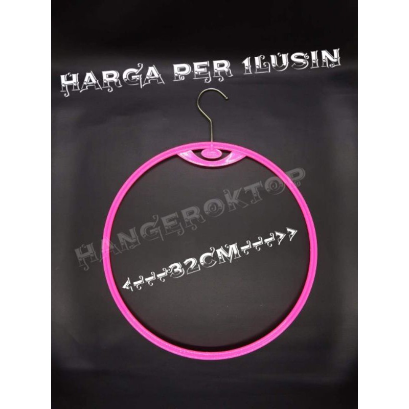 hanger bulat lingkaran gantungan display hijab jilbab khimar bergo