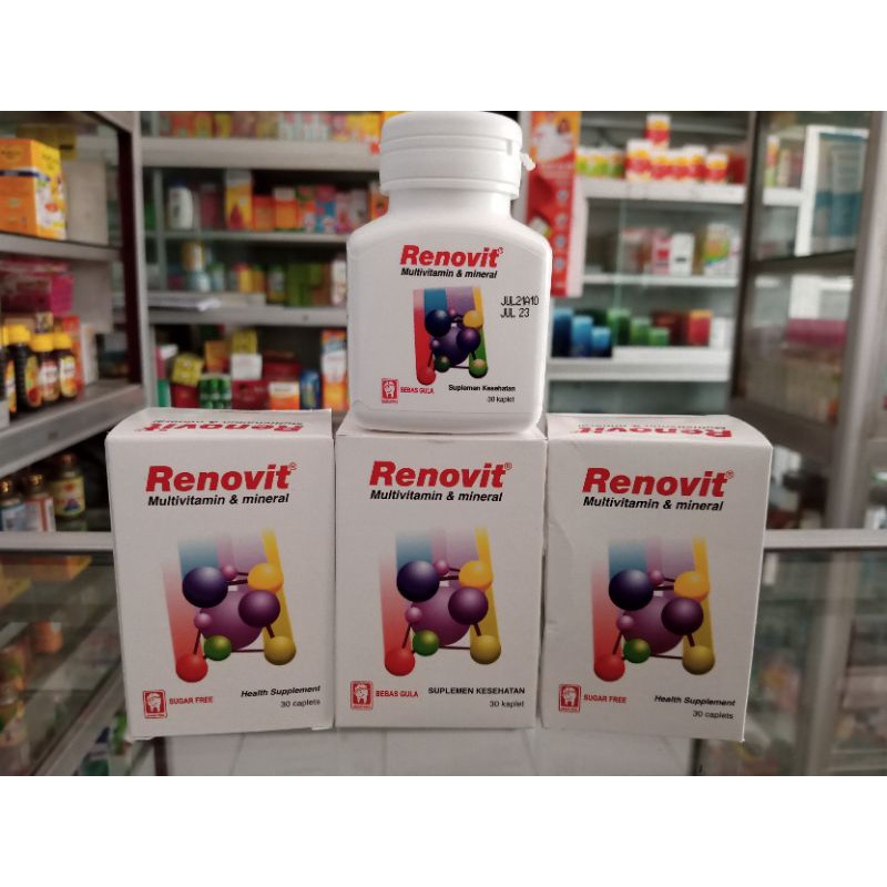 Renovit Botol Isi 30 Tablet | Multivitamin &amp; Mineral - ED 02/2024