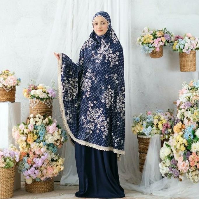 MUKENA RAYON PREMIUM MOTIF ARUNA 2IN1