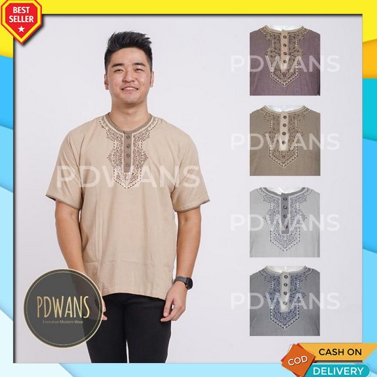 Baju Koko Kokoh Laki Laki Pakistan Dewasa Premium Murah Bju Muslim Qurta Kemeja Muslim LD81 Baju Kok